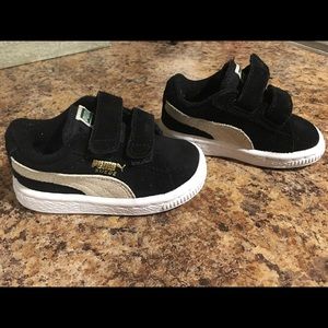 Puma Suede and Velcro infant sneakers